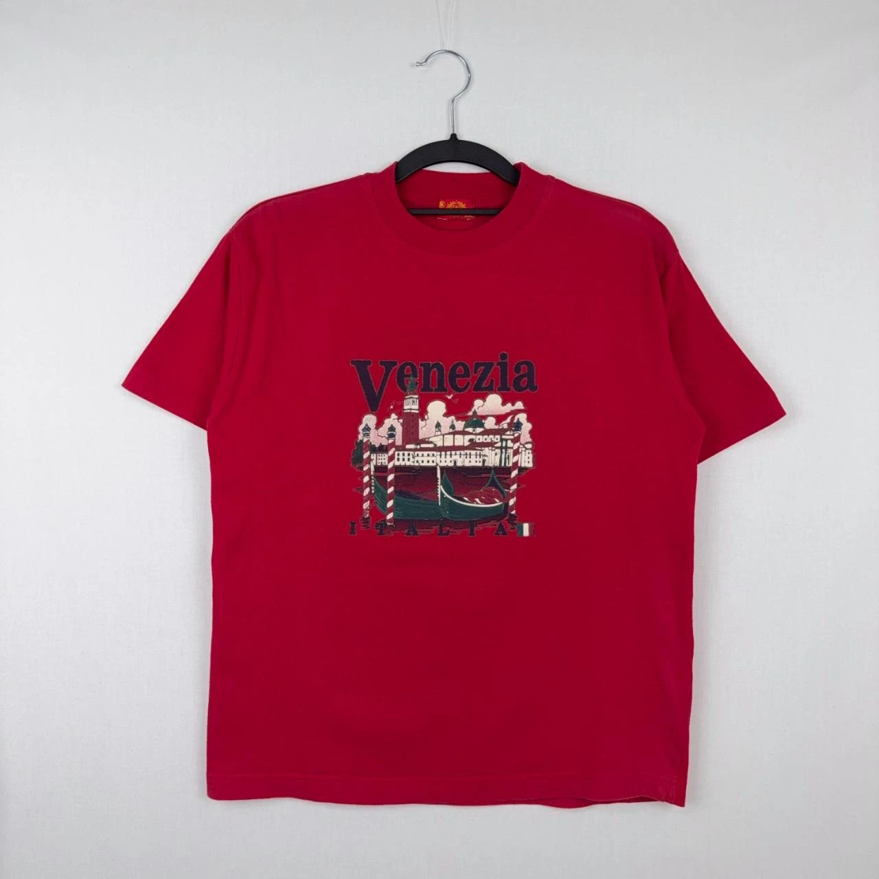 Vintage Venezia Italia Graphic Tee Red Size S